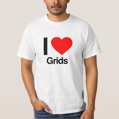 i love grids T_Shirt