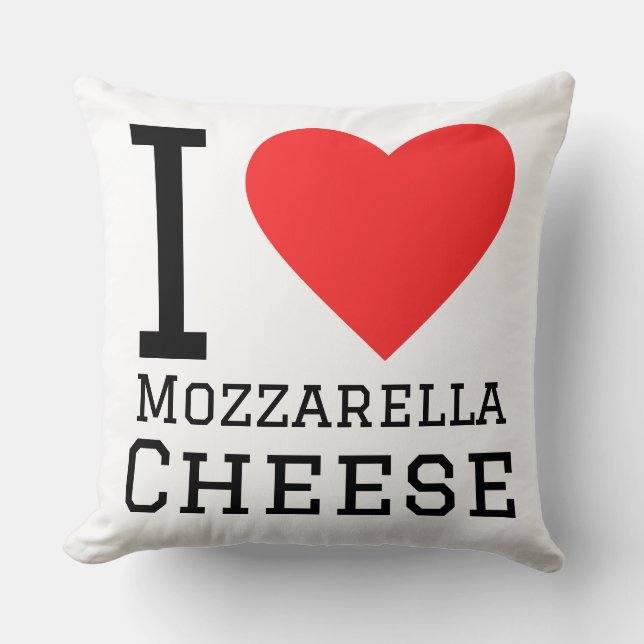 I love grilled cheese throw pillow (Front)