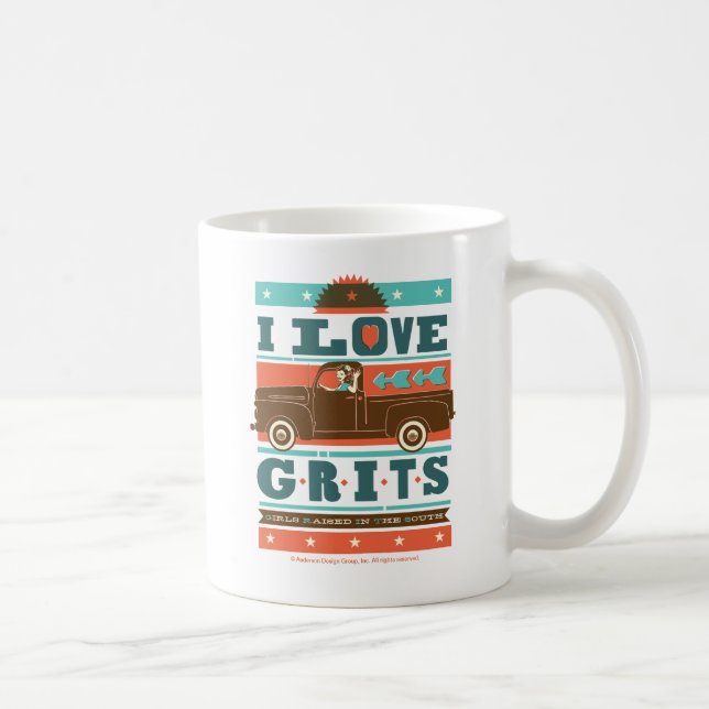 I Love Grits Coffee Mug (Right)