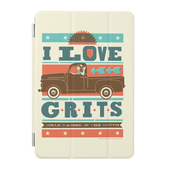 I Love Grits iPad Mini Cover (Front)