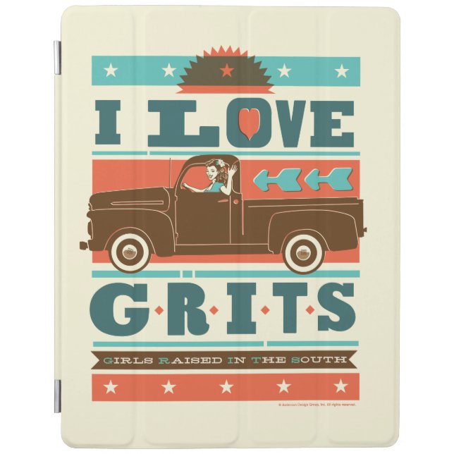 I Love Grits iPad Smart Cover (Front)