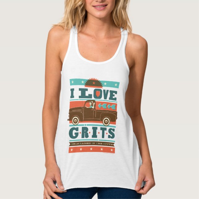 I Love Grits Tank Top (Front)