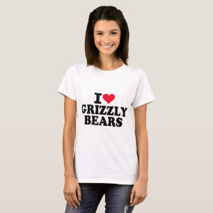 I Love Grizzly Bears T-Shirt