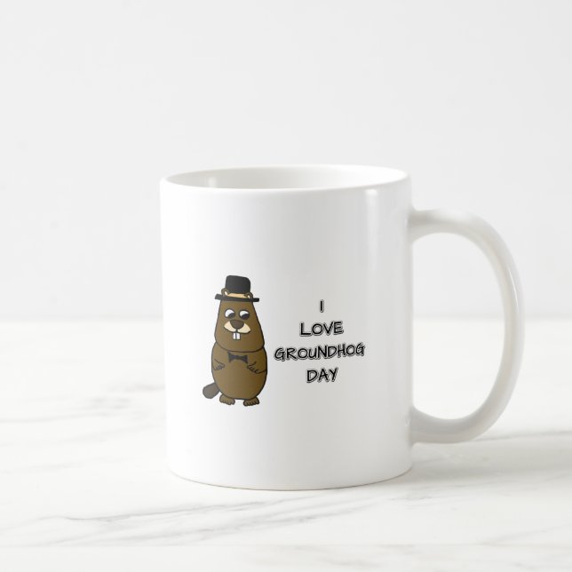 I love Groundhog Day Coffee Mug (Right)