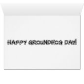 I love Groundhog Day greeting card (Inside Horizontal (Bottom))
