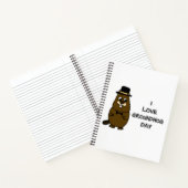 I love Groundhog Day Notebook (Inside)