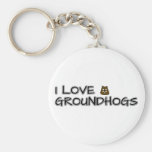 I love groundhogs keychain