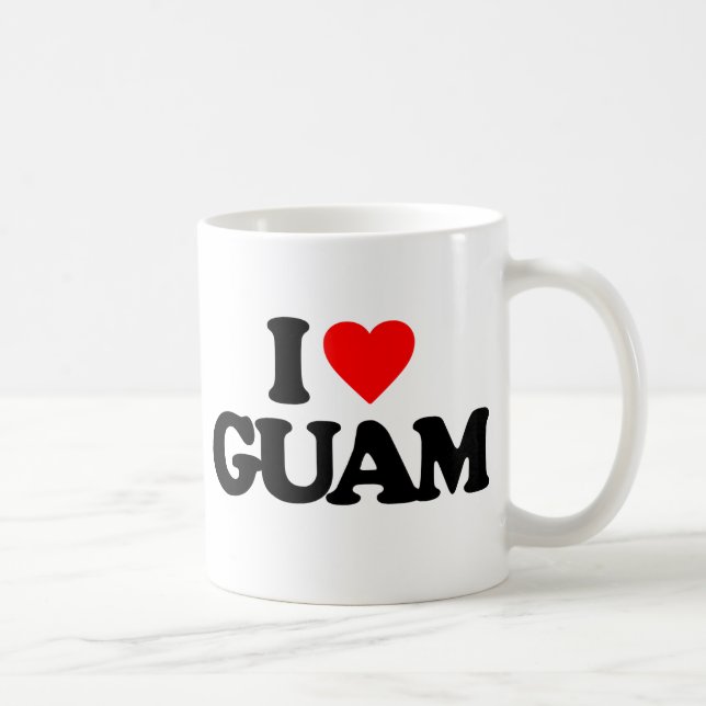 I LOVE GUAM COFFEE MUG (Right)