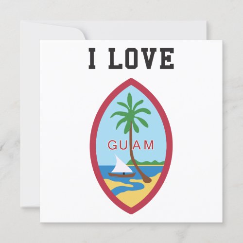 I Love Guam Invitation