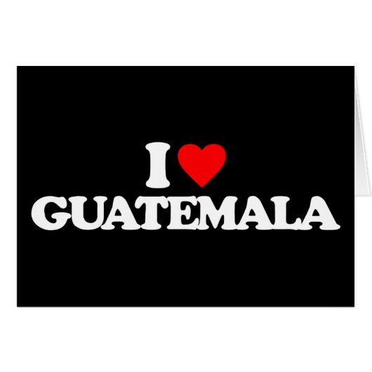 I LOVE GUATEMALA CARDS (Front Horizontal)