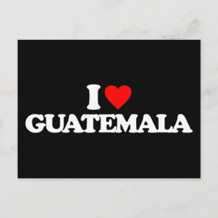 I LOVE GUATEMALA POSTCARD