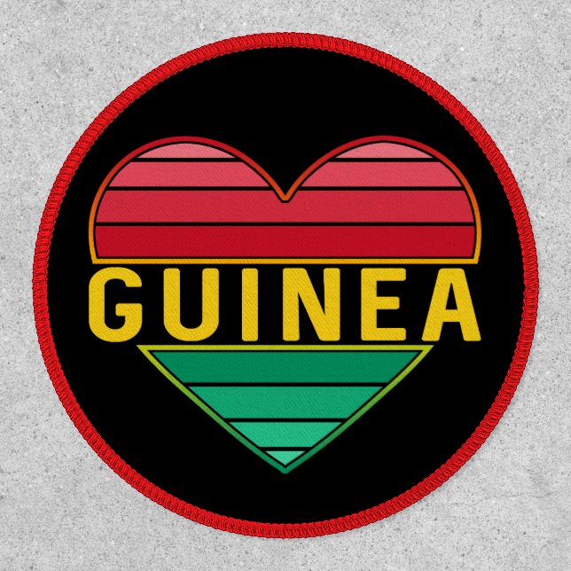 I Love Guinea, Guinean Heart Patch (Front)