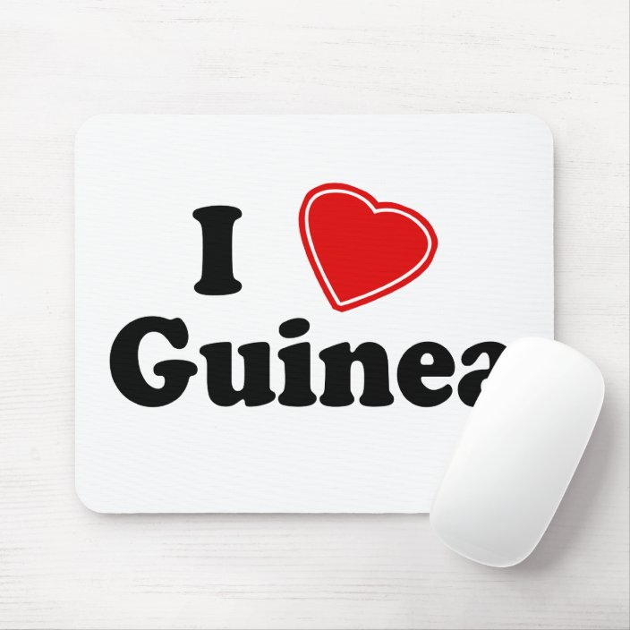 I Love Guinea Mouse Pad