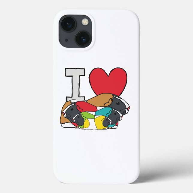 I Love Guinea Pigs Case-Mate iPhone Case (Back)