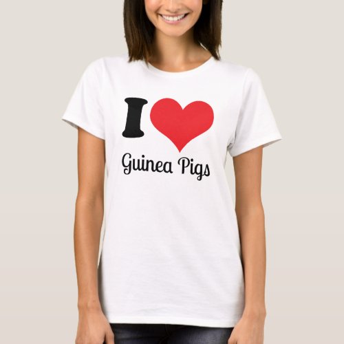I Love Guinea Pigs Shirt