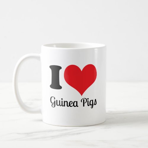 I Love Guinea Pigs Shirt  Coffee Mug
