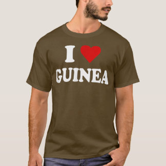 I Love Guinea  T-Shirt