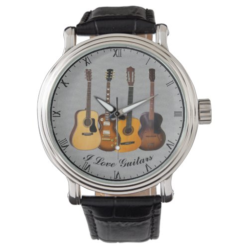 I LOVE GUITARS WRISTWATCH