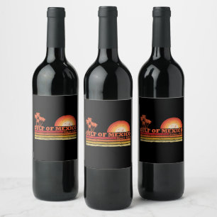 I love Gulf of Mexico est 1550 vintage Wine Label
