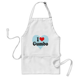 I Love Gumbo Adult Apron