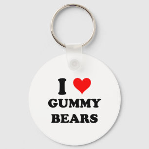 I Love Gummy Bears Keychain