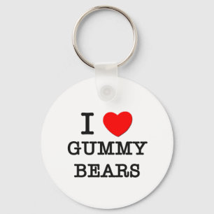 I Love Gummy Bears Keychain