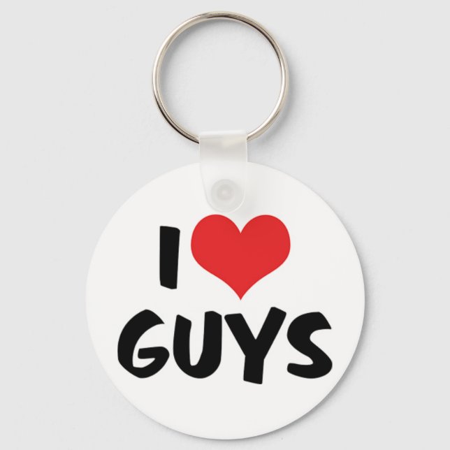 I Love Guys Keychain (Front)