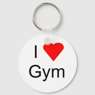 I love gym keychain