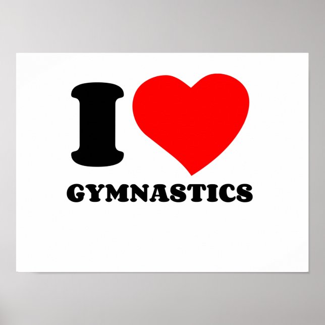 I LOVE GYMNASTIC POSTER (Front)