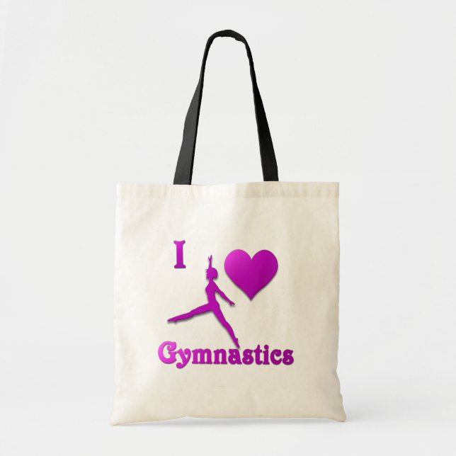 i love gymnastics #8 tote bag (Front)