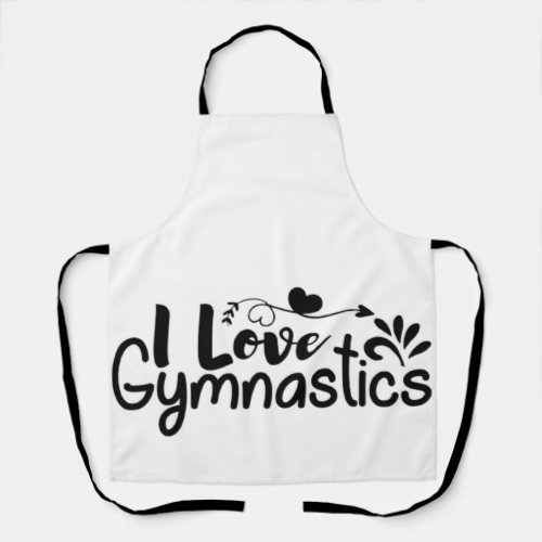 I love gymnastics apron 
