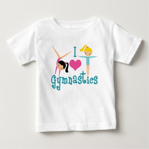 I Love Gymnastics Baby T_Shirt