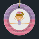 I LOVE GYMNASTICS Christmas Ornament<br><div class="desc">This super cute keepsake ornament is totally customizable by you. Change the template text or order as shown. If you need help or have something else in mind,  just click on the contact link to send the designer a personal detailed message.</div>