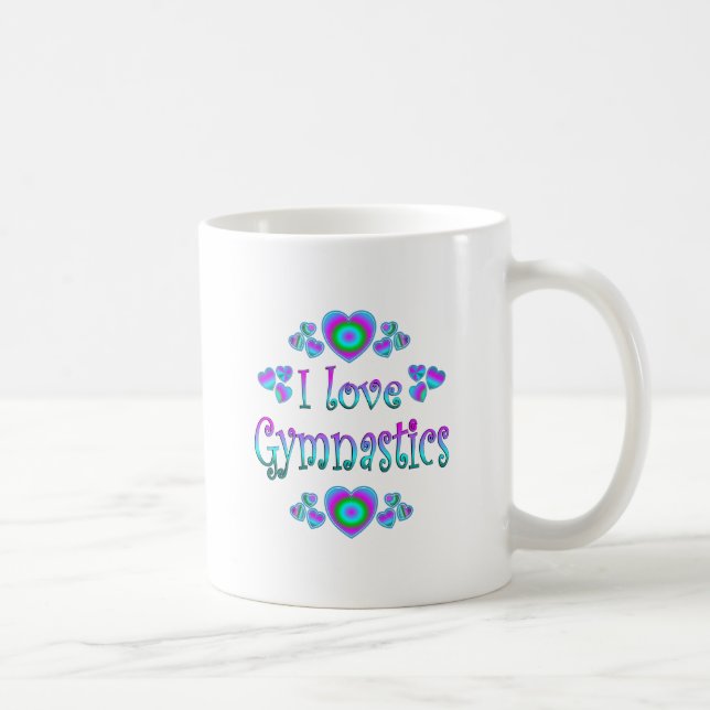 I Love Gymnastics Coffee Mug (Right)