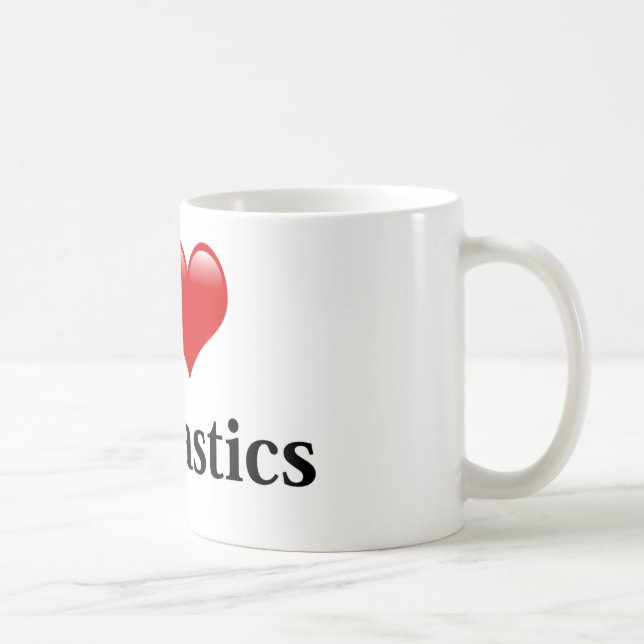 I Love Gymnastics Coffee Mug (Right)