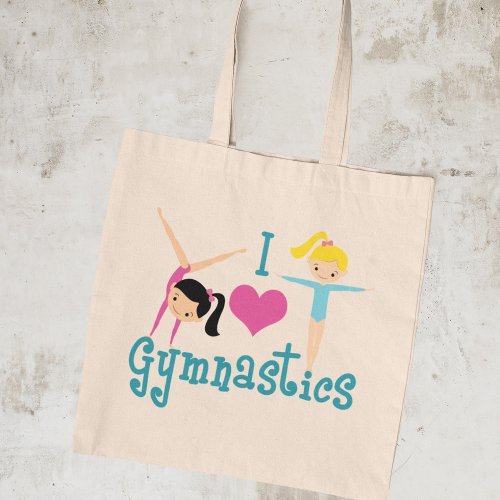 I Love Gymnastics Cute Gymnast Tote Bag