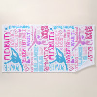I love Gymnastics-girls pink, purple and blue Pape