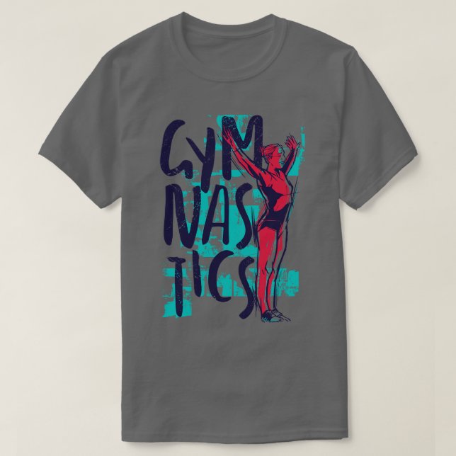 I Love Gymnastics Gymnastics Lover T-Shirt (Design Front)