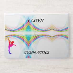 I Love Gymnastics HP Laptop Skin