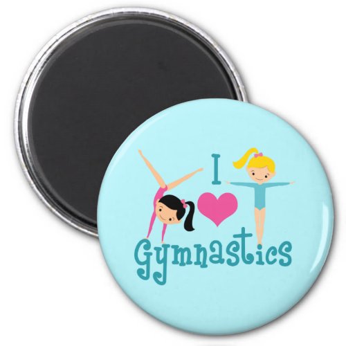 I Love Gymnastics Magnet