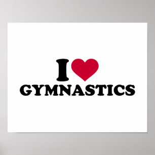 I love Gymnastics Poster