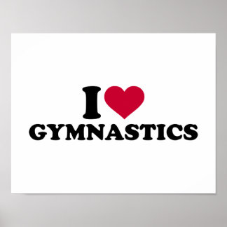 I love Gymnastics Poster
