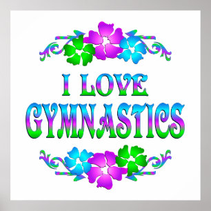 I LOVE GYMNASTICS POSTER