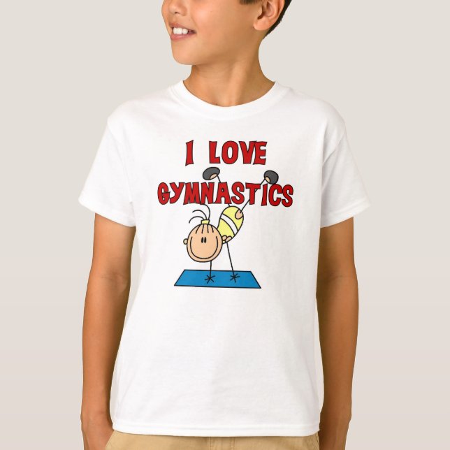 I Love Gymnastics T-Shirt (Front)