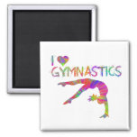 I Love Gymnastics Tie Dye Shirts Bags Stickers Etc Magnet at Zazzle