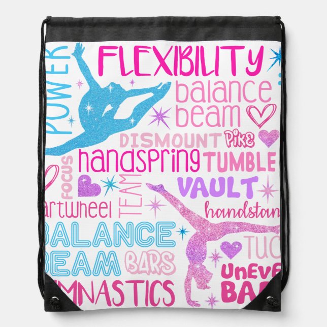 I love gymnastics tote bag (Front)