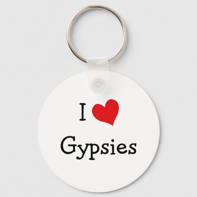 I Love Gypsies Keychain (Front)