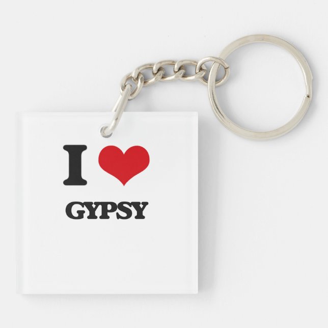 I love Gypsy Keychain (Back)