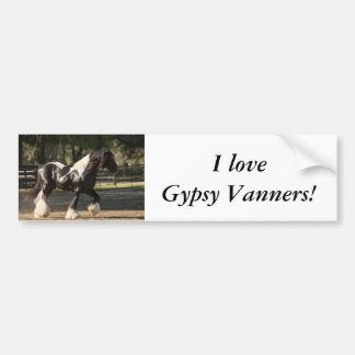 I love Gypsy Vanners bumper sticker! Bumper Sticker