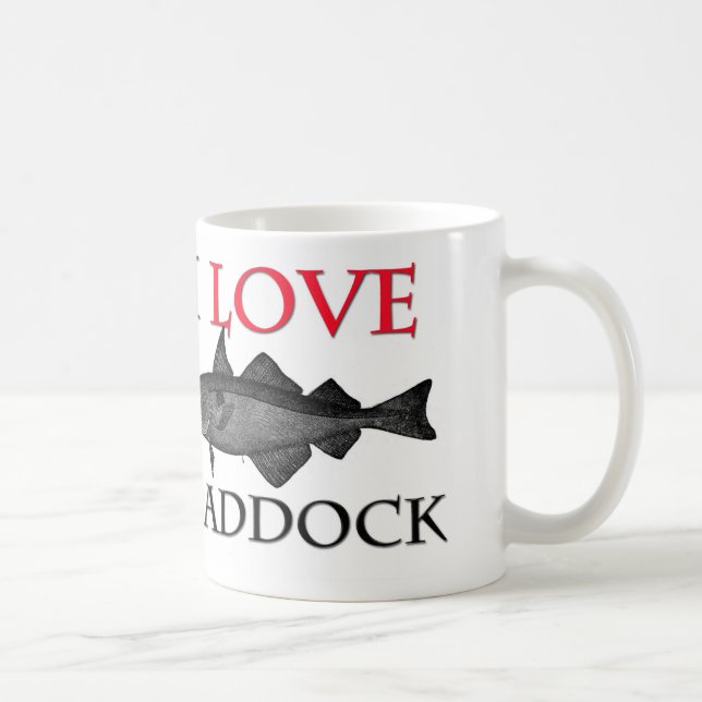I Love Haddock Coffee Mug (Right)